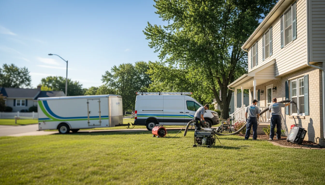 Flooded Basement Restoration And Cleanup With Repair in Mulberry, IN near me
